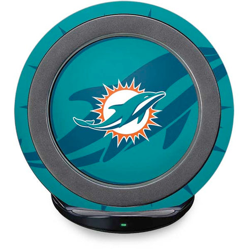 NFL Miami Dolphins Double Vision Fast Charge Wireless Charging Stand Skin